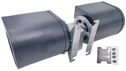 64W 1.0A 115V Konveksiyon Fan Motoru Yüksek Sıcaklık Tekerlek 4X4 Sincap Kafesi