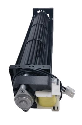Tanjansal Blower Çapraz Akış Ventilatörü Siyah elektroforez 120V 60HZ 260mm Elektrikli fırın için